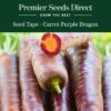 Carrot Purple Dragon - Seed Tape